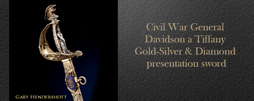 Civil War General Davidson gold/silver and diamond presentation sword