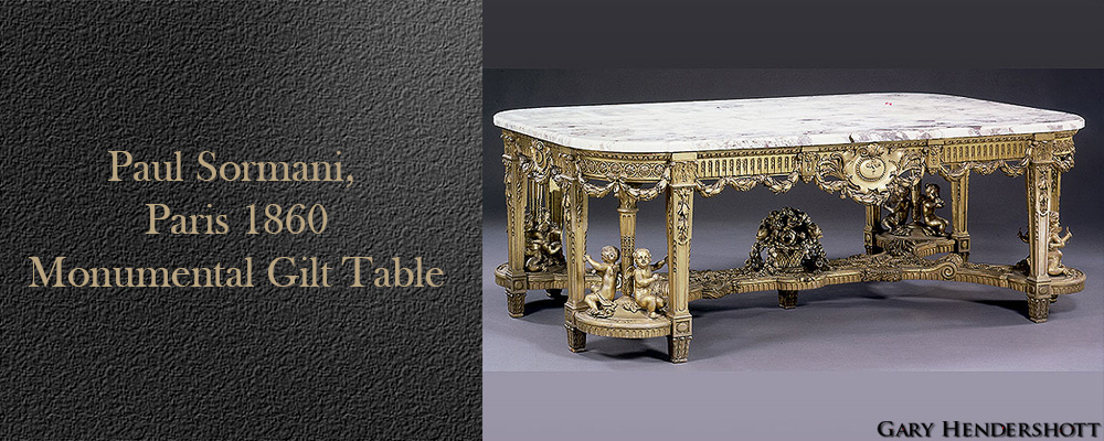 Paul Sormani, Paris 1860, Monumenta Gilt table