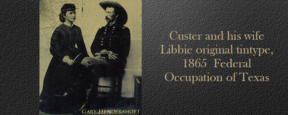 Libbie original tintype, Custer and his wife