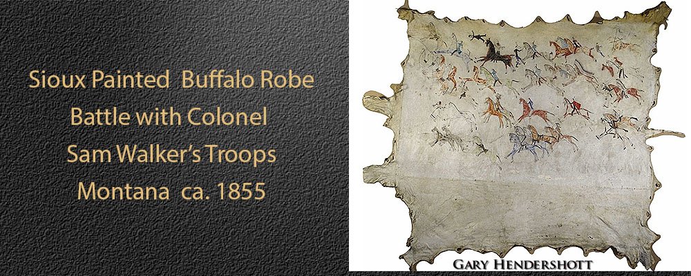 Sioux Painted Buffalo Robe